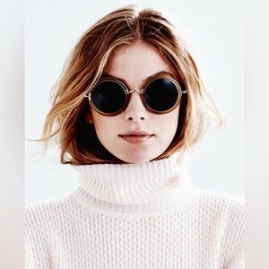 Linda Farrow X The Row Oversized Round Sunglasses In Color Iron Blush ROW8C19